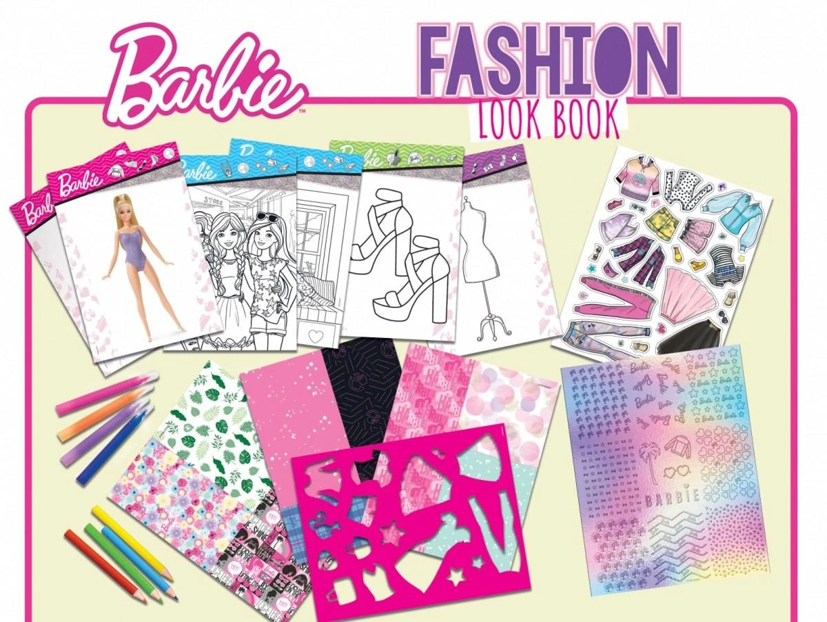 Lisciani LOOK Szkicownik Barbie mados įvaizdžio knyga