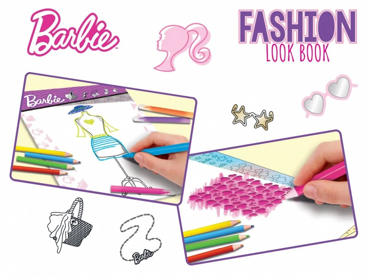 Lisciani LOOK Szkicownik Barbie mados įvaizdžio knyga