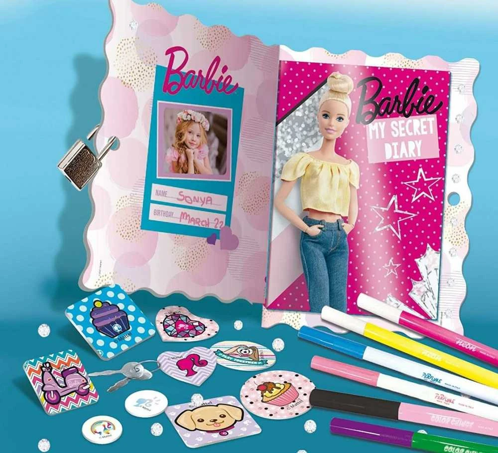 Lisciani Dienoraštis Barbie su užraktu ir dekoravimo priemonėmis