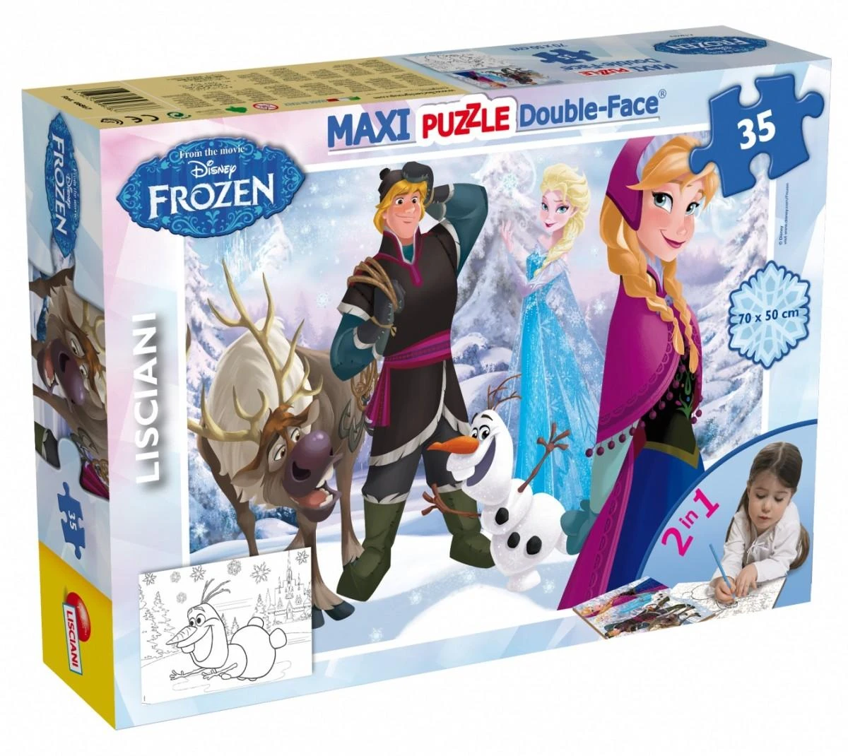 Dėlionė Lisciani LISCIANIGIOCHI Puzzle Frozen maxi 35 el. - 46867