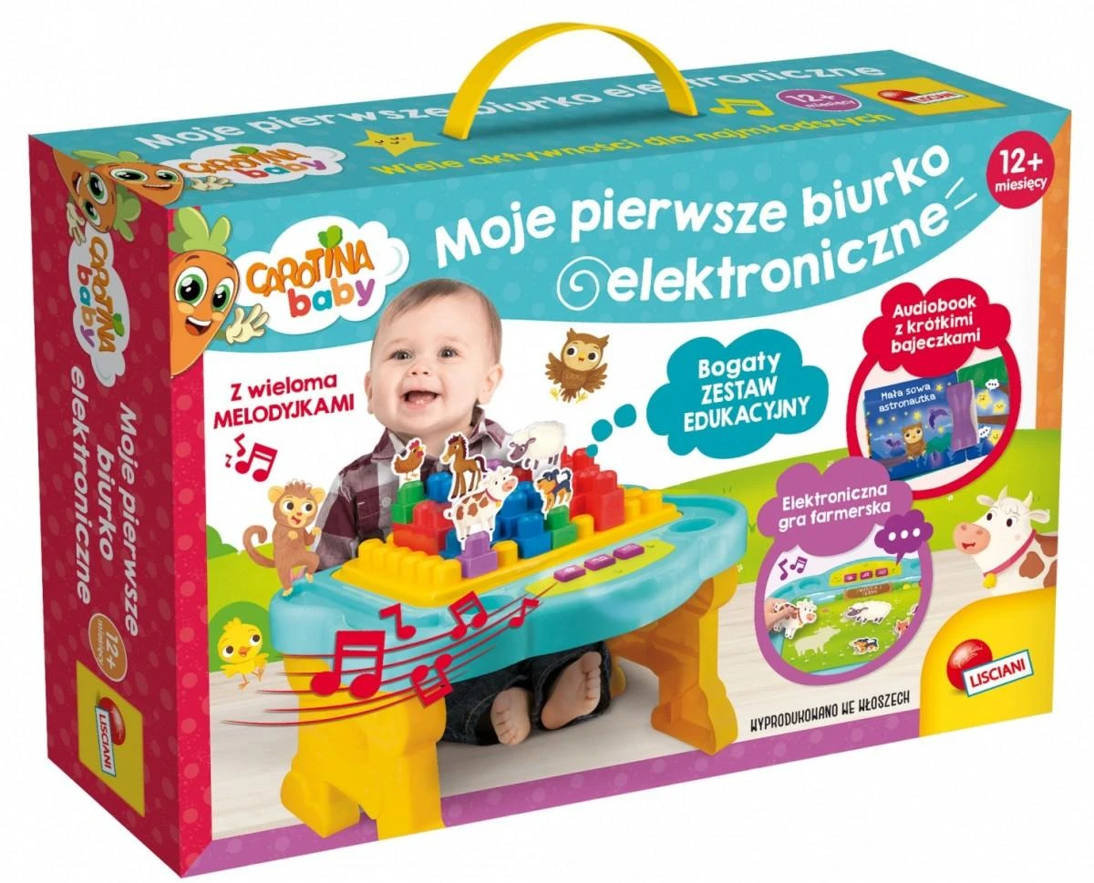 Lisciani Elektroninis edukacinis stalas Carotina Baby vaikams