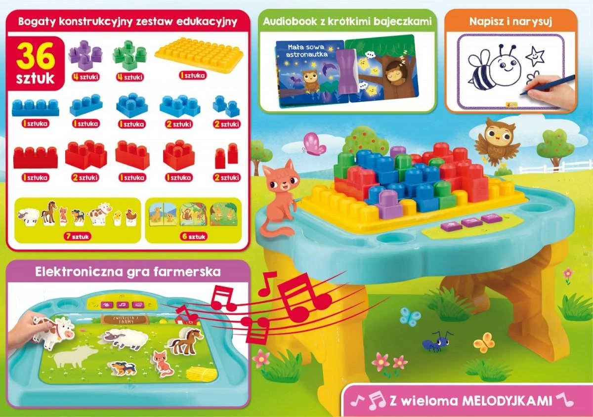 Lisciani Elektroninis edukacinis stalas Carotina Baby vaikams