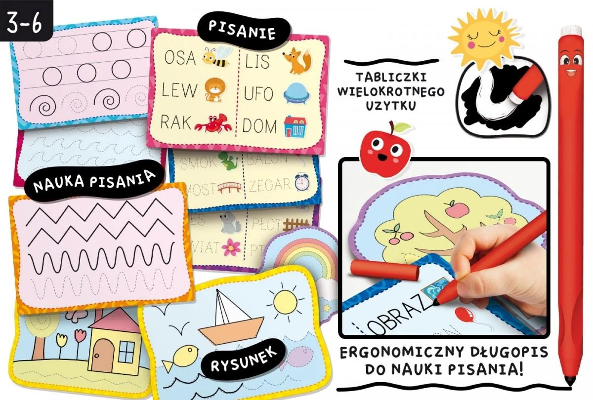 Lisciani Montessori rašymo mokymo rinkinys su 18 lentelių