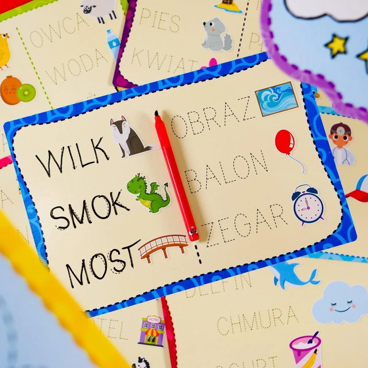 Lisciani Montessori rašymo mokymo rinkinys su 18 lentelių