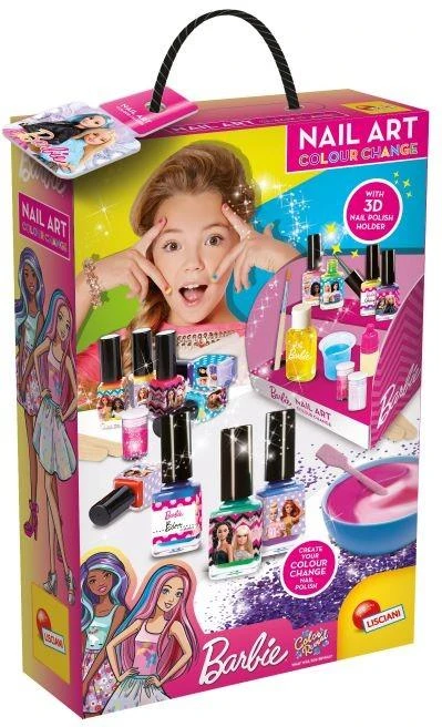 Lisciani Barbie kūrybinis rinkinys Sukurkite spalvą keičiantį nagų laką