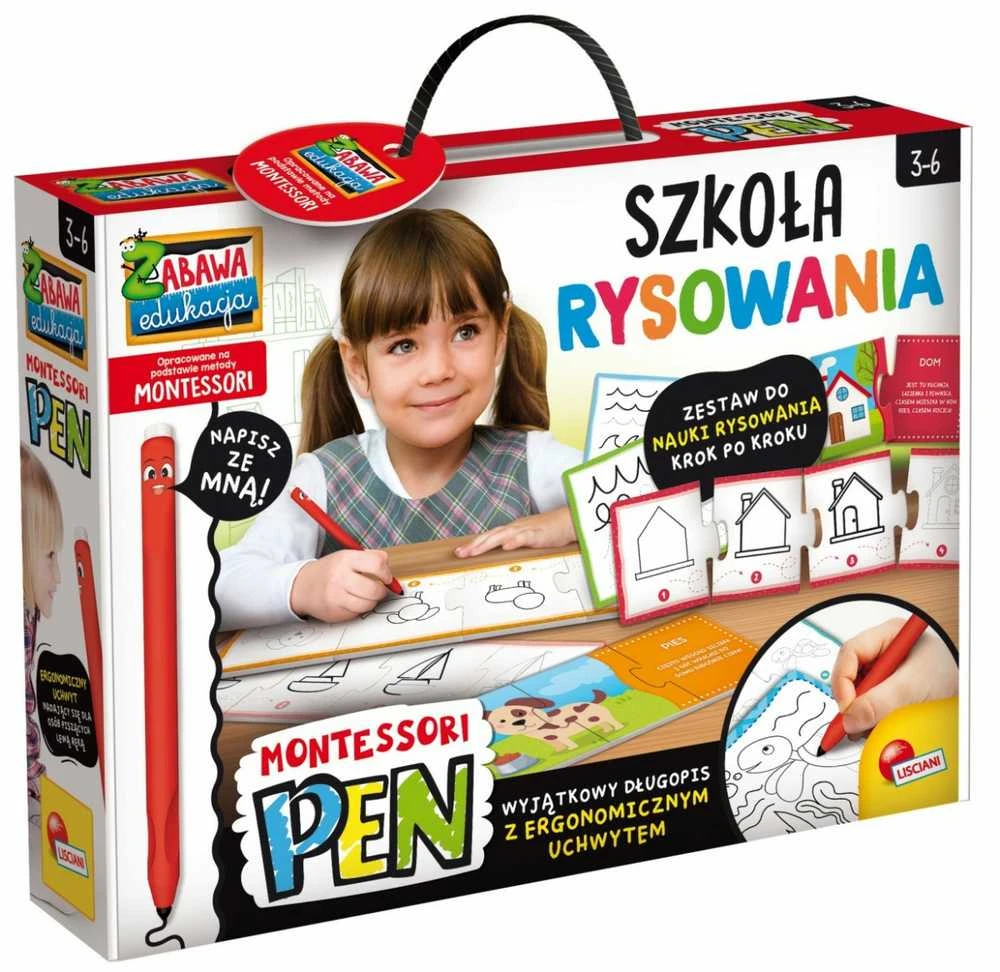 Lisciani Edukacinis Montessori rašiklis piešimo mokyklai