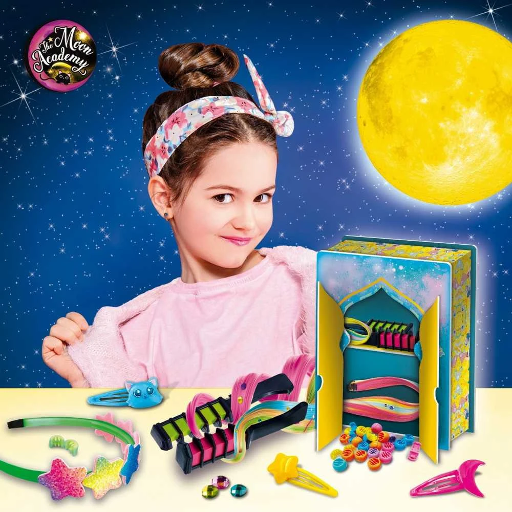 Lisciani Vaikiškų plaukų papuošalų rinkinys moon academy
