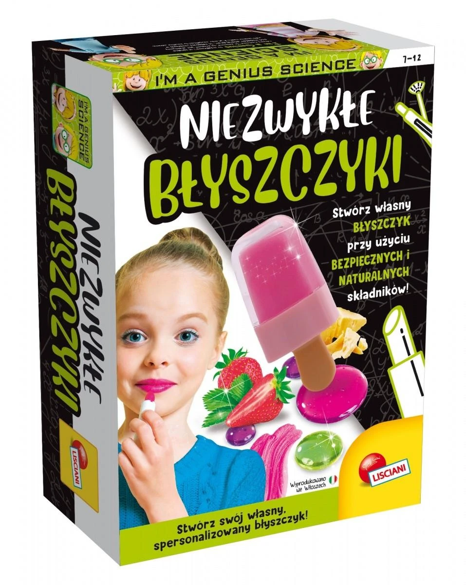 Lisciani Mokslinis rinkinys esu genijus su nepaprastais lūpų blizgiais