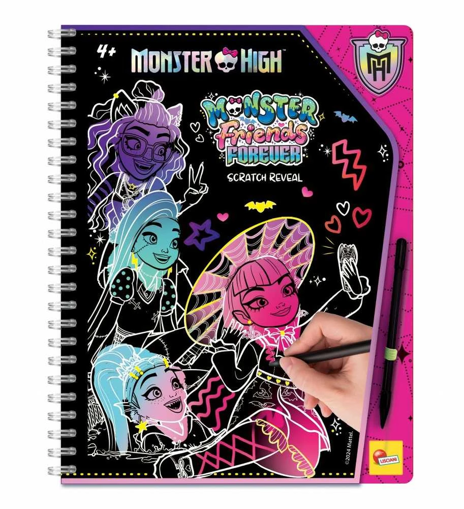 LISCIANI Monster High braižymo knyga Monster friends forever, 12822