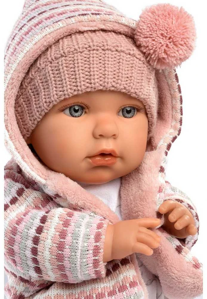 Llorens 14206 Lėlė kūdikis 42 cm Julija minkštu pilvuku