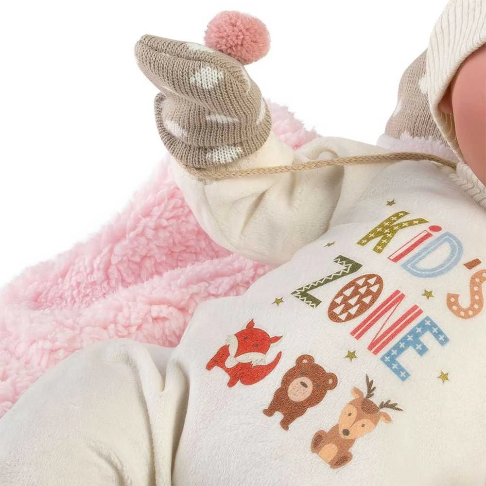 Llorens Lėlė crying Mimi rožiniame miegmaišyje, 40 cm (GXP-607874)