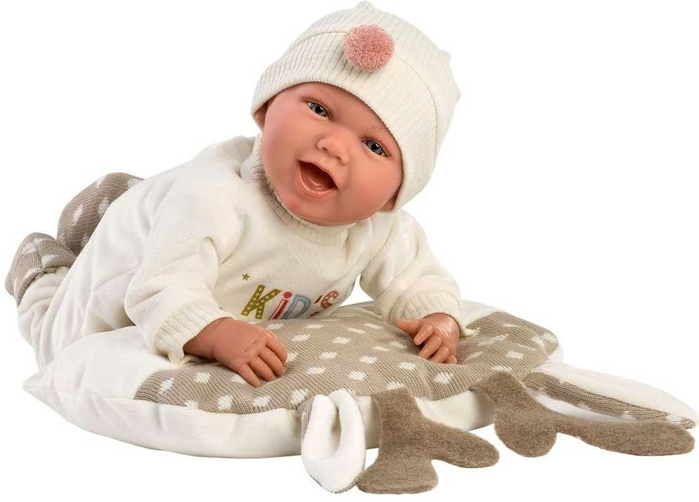 Llorens Lėlė crying Mimi rožiniame miegmaišyje, 40 cm (GXP-607874)