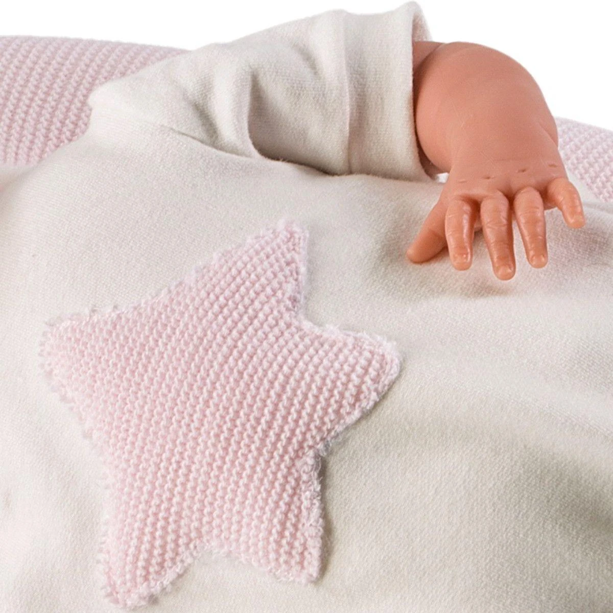 Llorens Lėlė crying Mimi rožiniame miegmaišyje, 40 cm (GXP-607874)