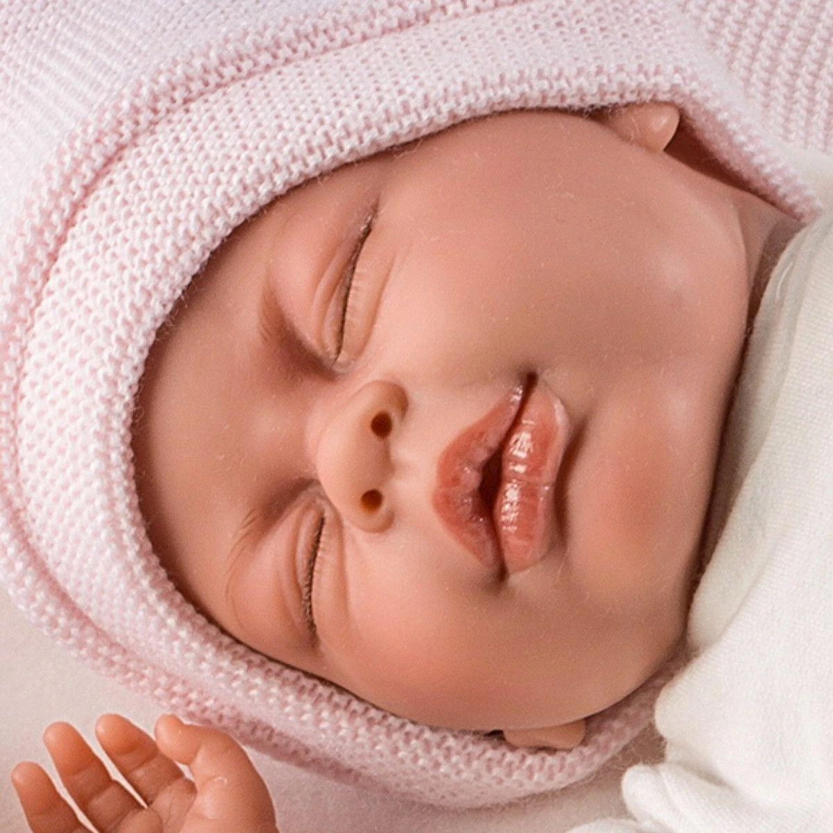 Llorens Lėlė crying Mimi rožiniame miegmaišyje, 40 cm (GXP-607874)