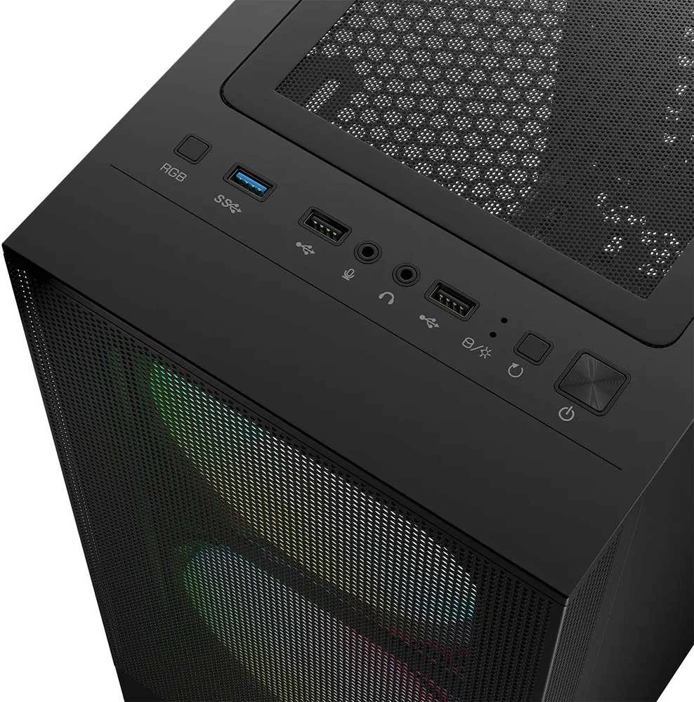 Kompiuterio Korpusas - Logic ARYA ARGB Minidi USB 3.0 Juodas