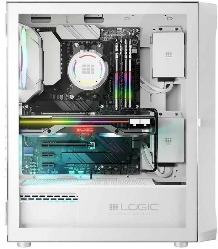 Dėklas – Logic Portos ARGB Minidi USB 3.0 baltas