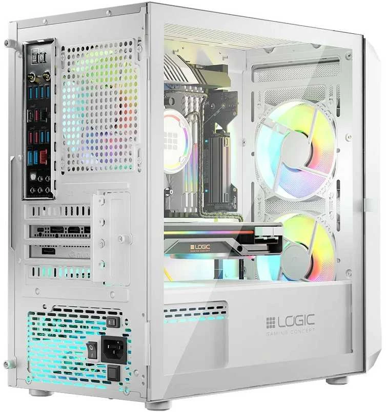 Logic Concept Logic PORTOS ARGB MINI USB 3.0 Dėklas Baltas