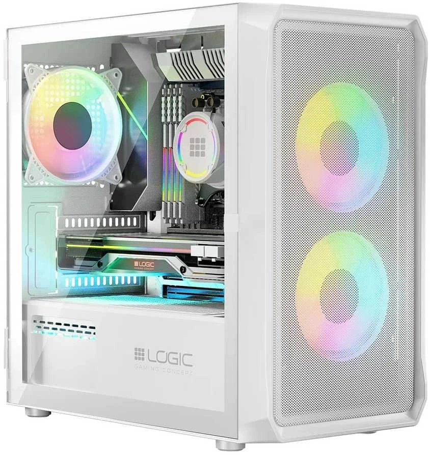 Logic Concept Logic PORTOS ARGB MINI USB 3.0 Dėklas Baltas