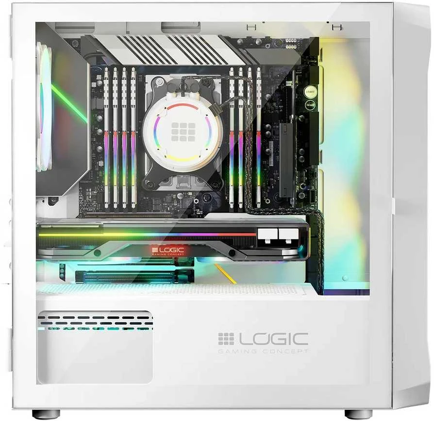 Logic Concept Logic PORTOS ARGB MINI USB 3.0 Dėklas Baltas