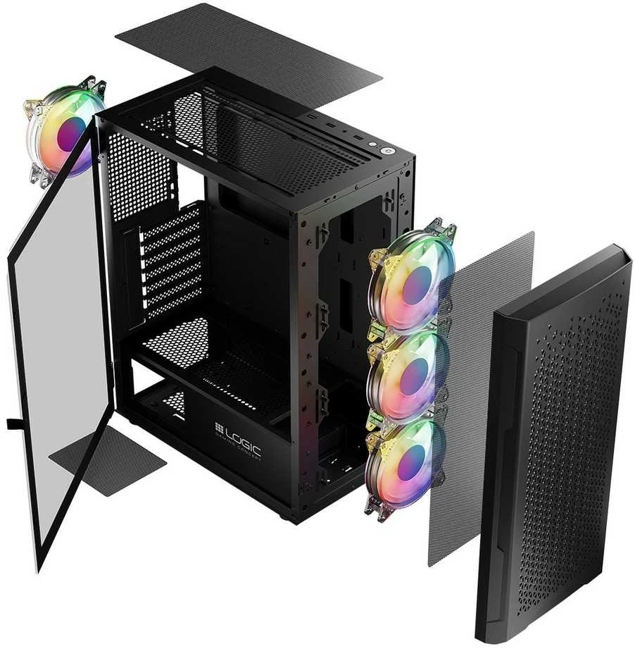 Logic ARAMIS ARGB MINIDI USB 3.0 dėklas, juodas