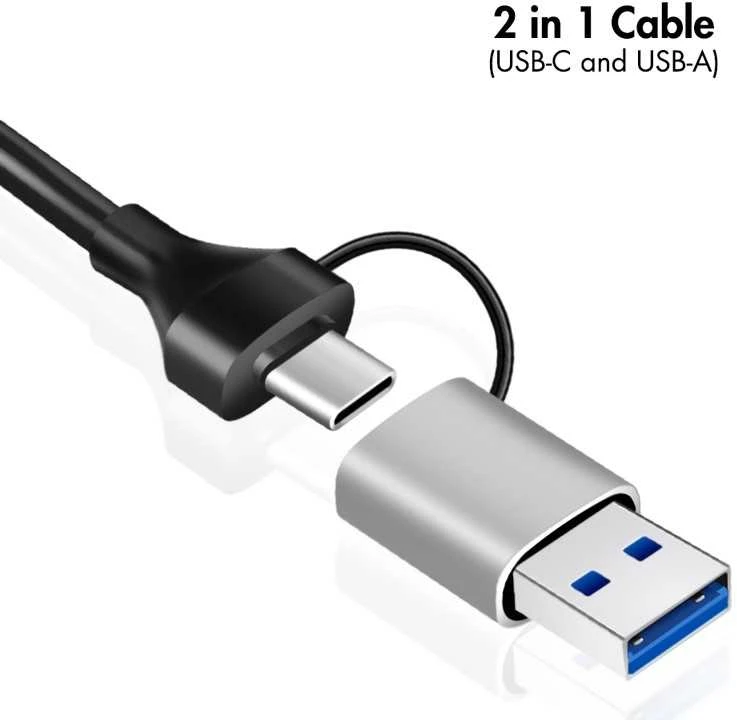 LogiLink 2-in-1 USB-C ir USB-A adapterio jungtis
