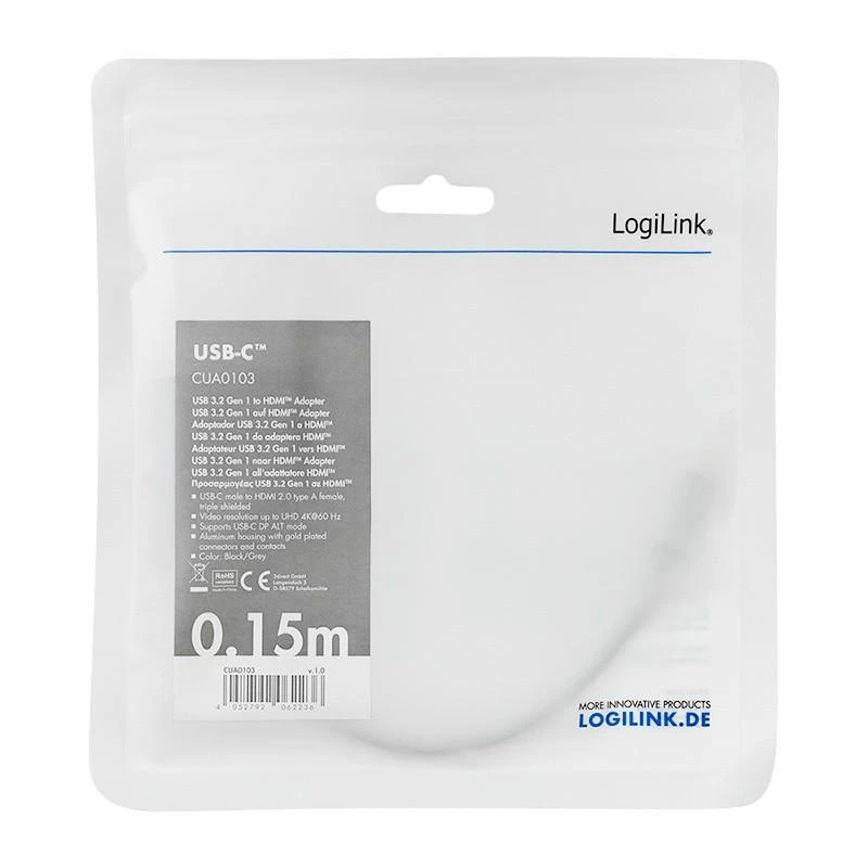 LogiLink USB 3.2 USB-C - HDMI