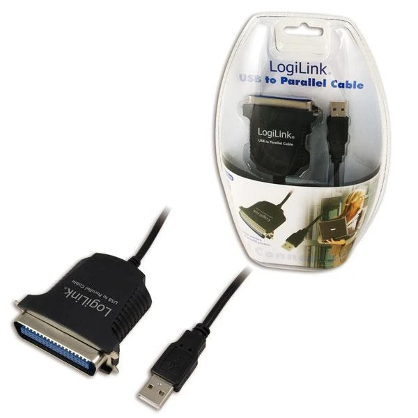 „Logilink“ USB 2.0 į lygiagretus (LPT) adapteris: IEEE1248, USB 2.0 A