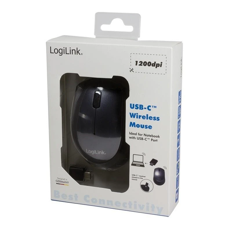 Logilink Pelė ID0160 Wireless, Juodas