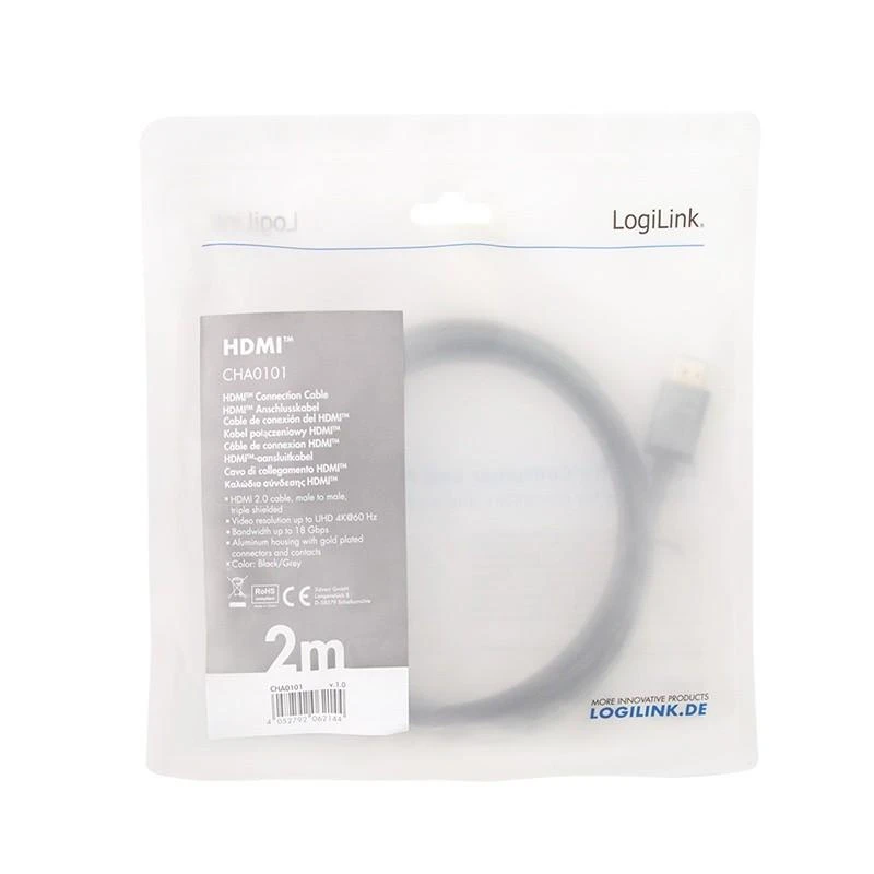 LogiLink HDMI laidas CHA0101 pakuotėje