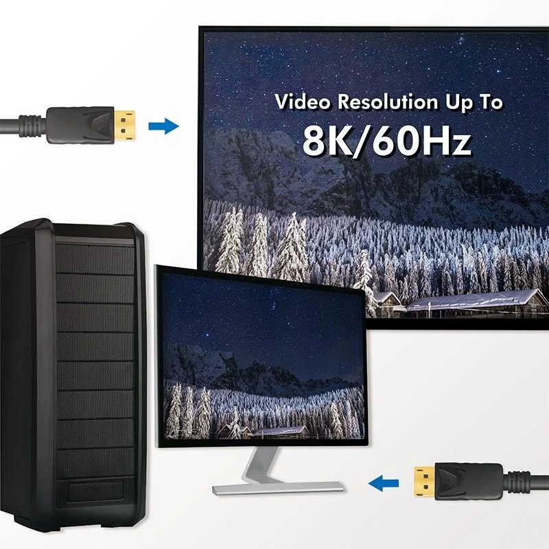HDMI laidas su 8K 60Hz raiškos palaikymu