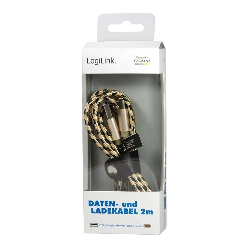 LOGILINK CU0135 LOGILINK – sinchronizavimas & įkrovimo laidas, USB į Micro USB kištukas, 2m