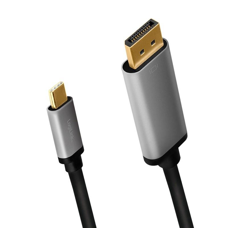 „LogiLink USB-C“ - „DisplayPort“ 1,8 m antgalis