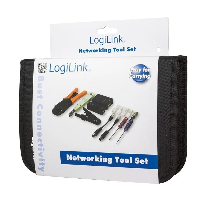 LOGILINK - Tinklo įrankių rinkinys su krepšiu