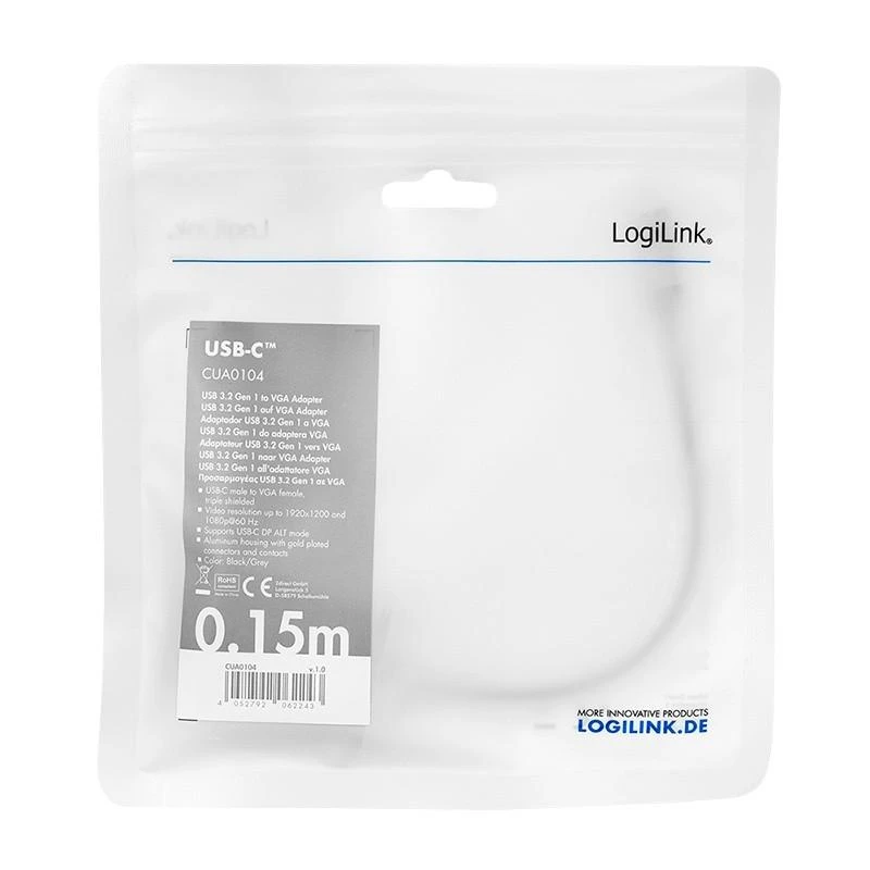 LogiLink USB-C į VGA adapteris