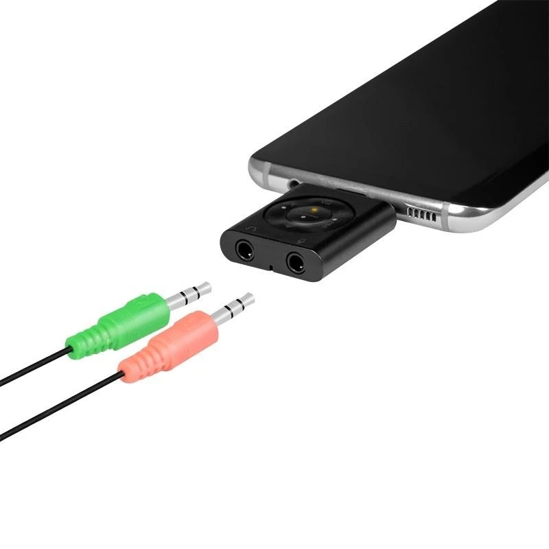 LogiLink USB-C / M iki 2x jack 3,5 mm 7.1 garso adapteris