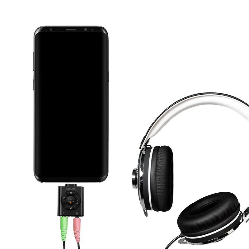 LogiLink USB-C / M iki 2x jack 3,5 mm 7.1 garso adapteris