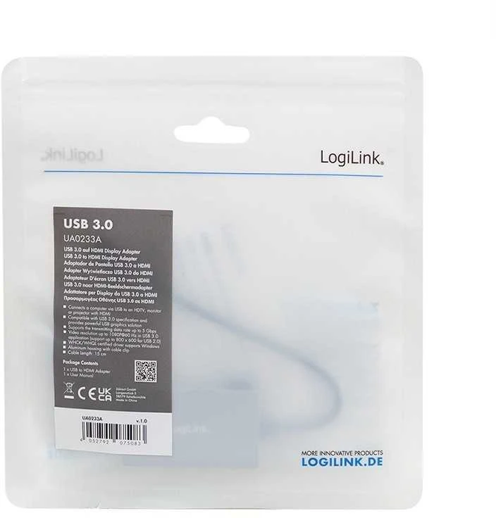 LogiLink USB3.0 į HDMI adapteris