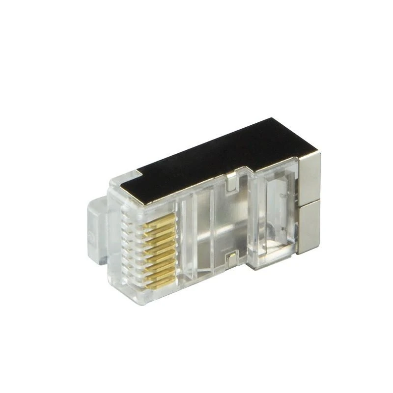 LOGILINK MP0022 LOGILINK - Kištukinė jungtis Cat.6 RJ45 100vnt. komplektas, ekranuotas, juodas