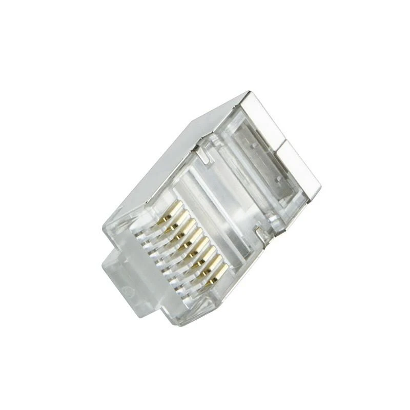 LOGILINK MP0022 LOGILINK - Kištukinė jungtis Cat.6 RJ45 100vnt. komplektas, ekranuotas, juodas