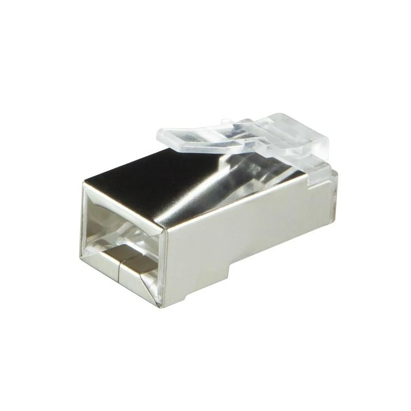 LOGILINK MP0022 LOGILINK - Kištukinė jungtis Cat.6 RJ45 100vnt. komplektas, ekranuotas, juodas