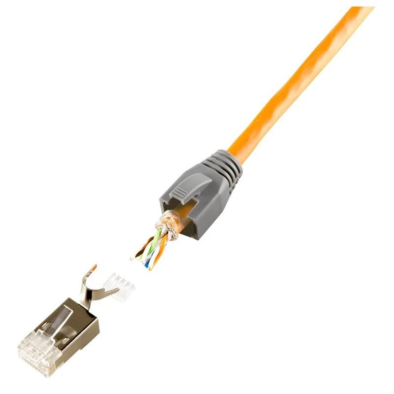LOGILINK MP0030 LOGILINK - Modulinis kištukas Cat.6A RJ45 skirtas Cat7,Cat.6A, Cat.6 kabelis, 10vnt. rinkinys