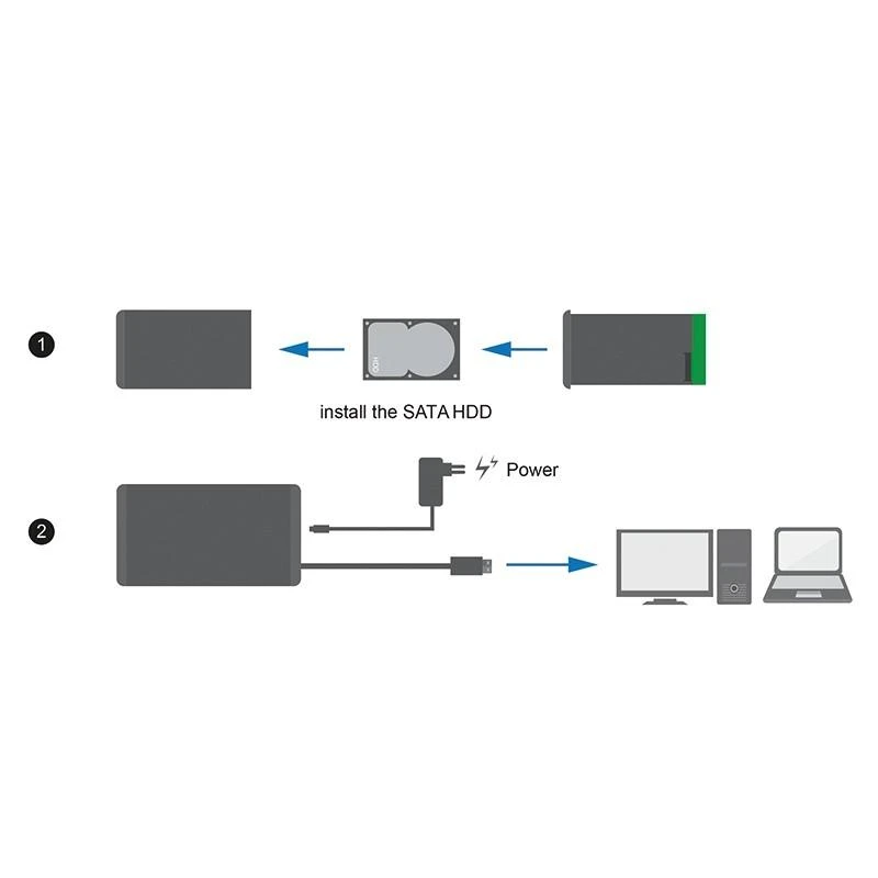 LogiLink HDD dėklo montavimo instrukcija