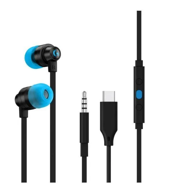 Į ausis įkišamos ausinės žaidimams Logitech G333, Mėlyna