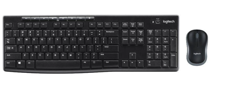 Belaidis klaviatūros ir pelės rinkinys Logitech MK270, Čekų išdėstymas