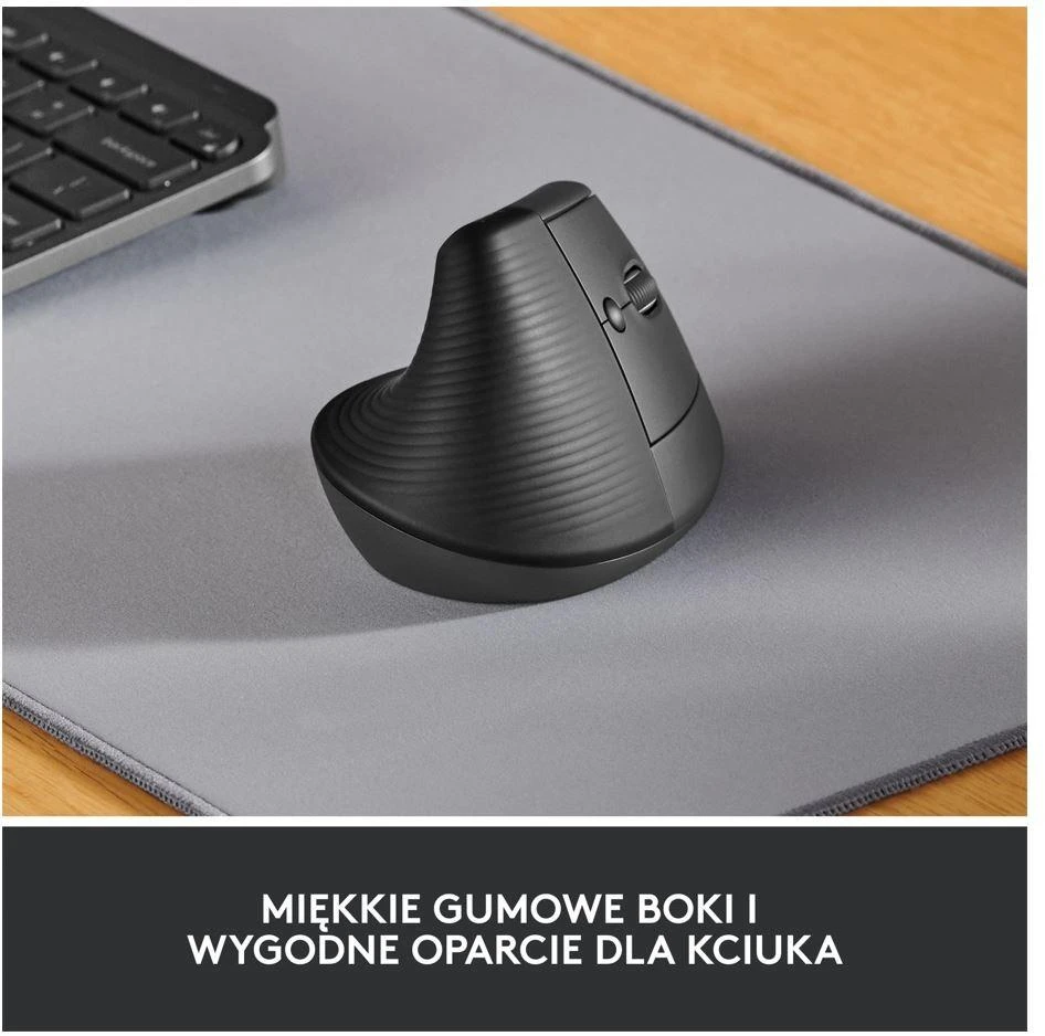 Belaidė pelė Logitech Lift, Grafito spalvos