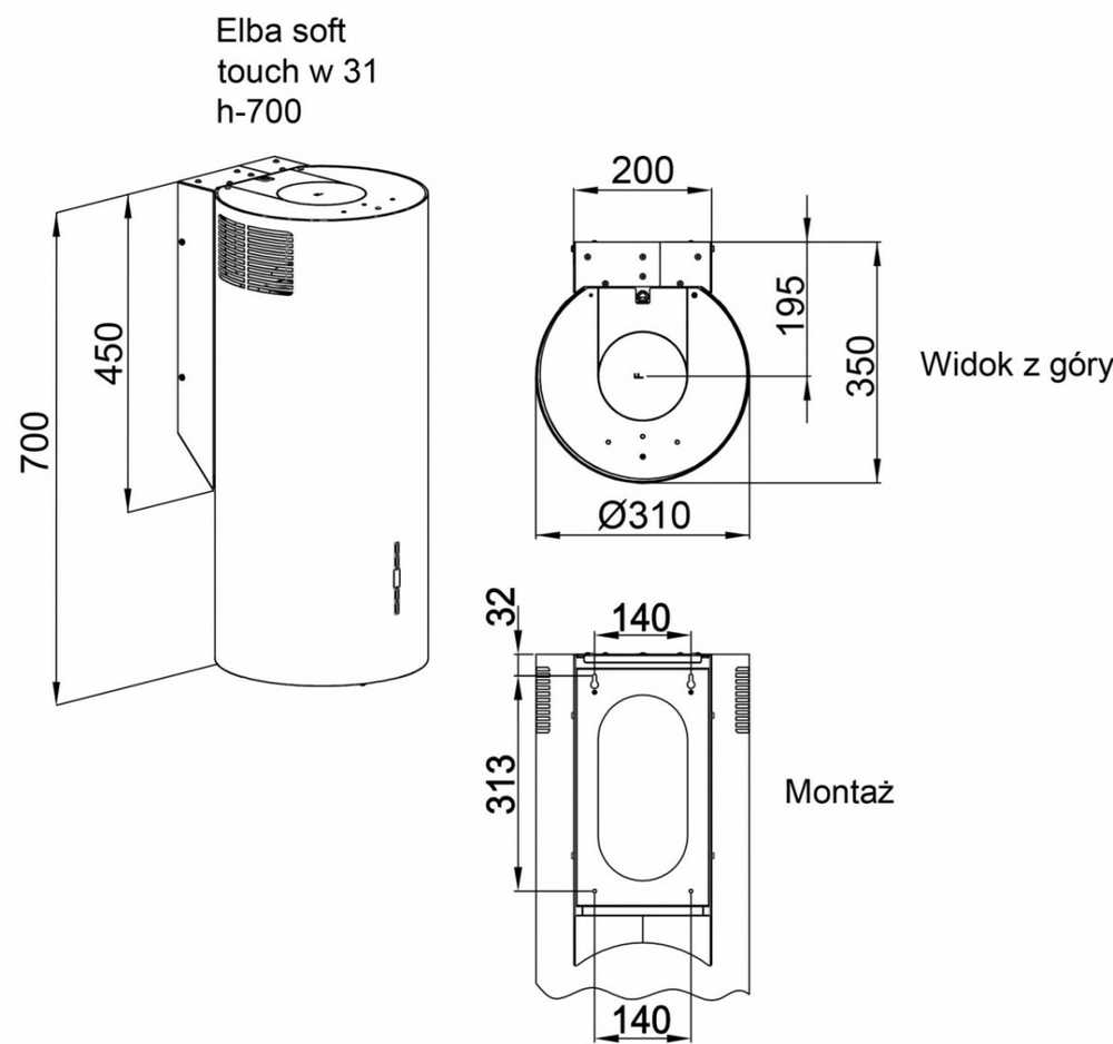 MAAN ELBA 2 W 731 Juodas