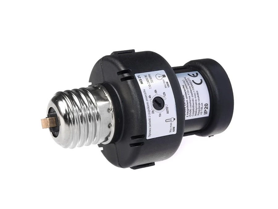 MACLEAN MCE21B Maclean MCE21 B lemputės tvirtinimas su šviesos jutikliu E27 100W