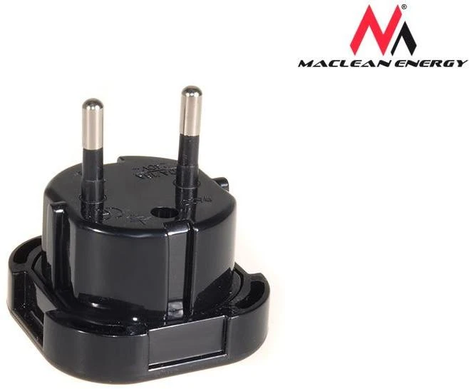 MACLEAN MCE72 Maclean MCE72 Plug Adapteris UK to EU juodas