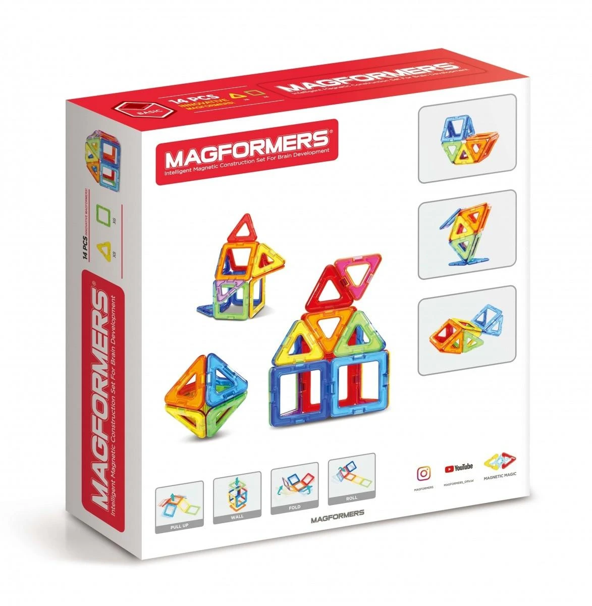Magformers Klocki 14 dalių blokeliai
