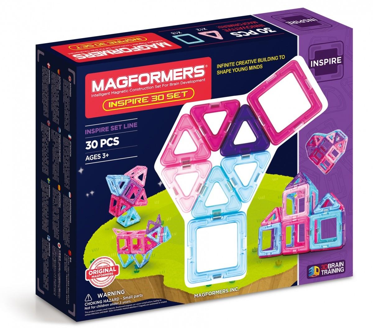 Magformers Klocki Įkvėpimo kaladėlės, 30 vnt.
